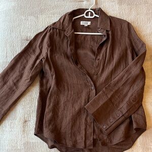 COS Linen Long-Sleeve Shirt